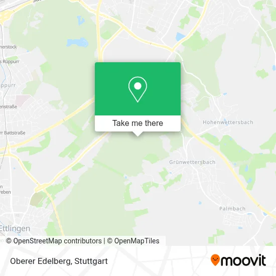 Oberer Edelberg map
