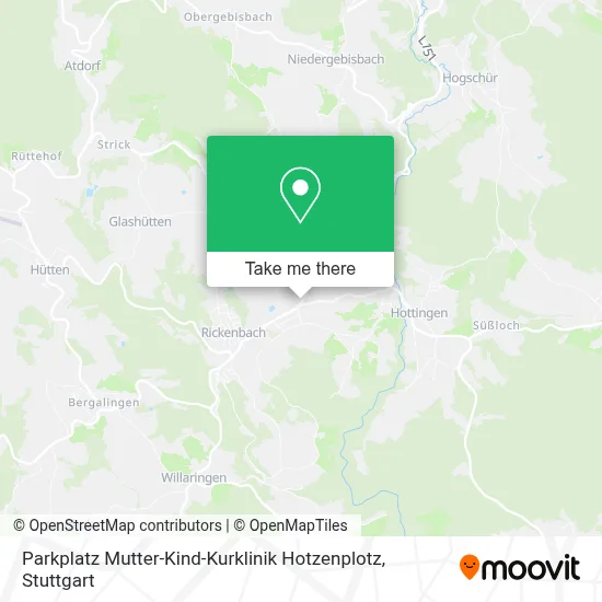 Parkplatz Mutter-Kind-Kurklinik Hotzenplotz map