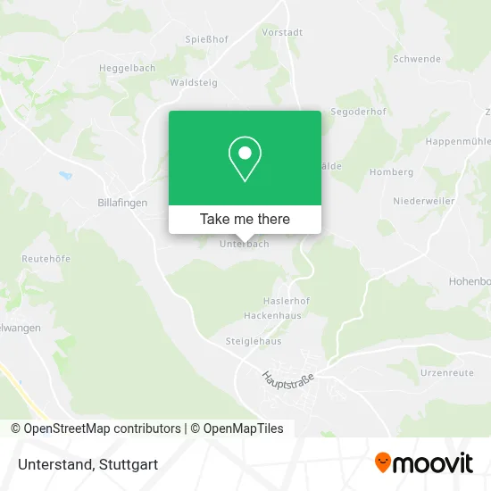 Unterstand map