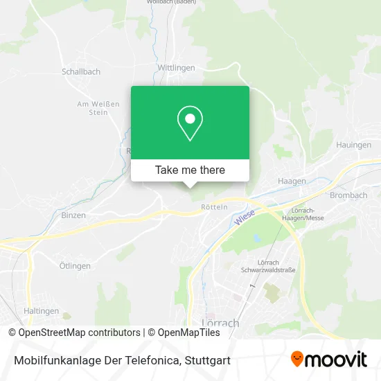 Mobilfunkanlage Der Telefonica map