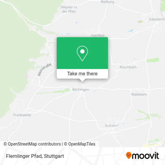Flemlinger Pfad map