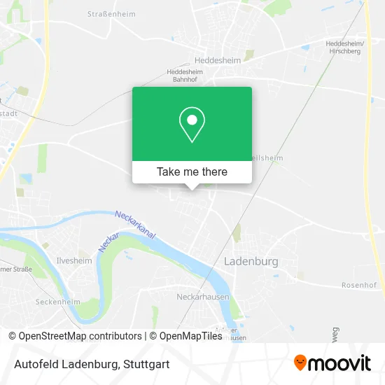 Autofeld Ladenburg map