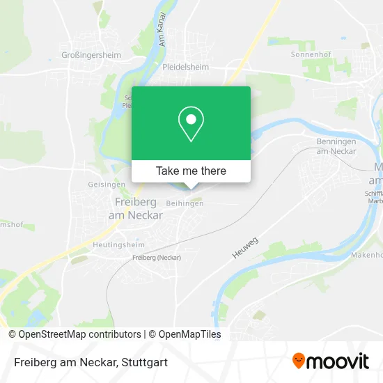Freiberg am Neckar map