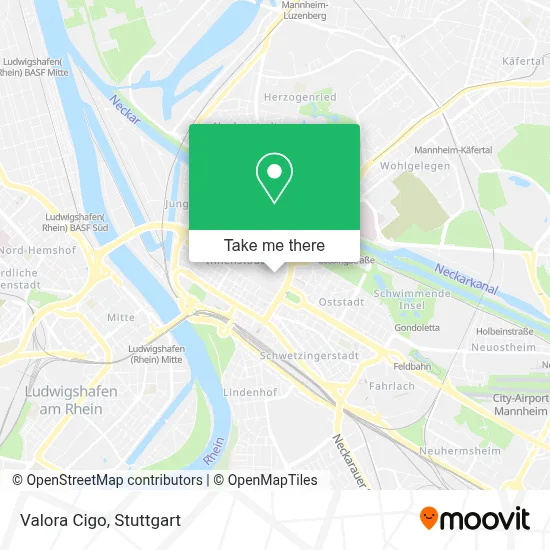 Valora Cigo map