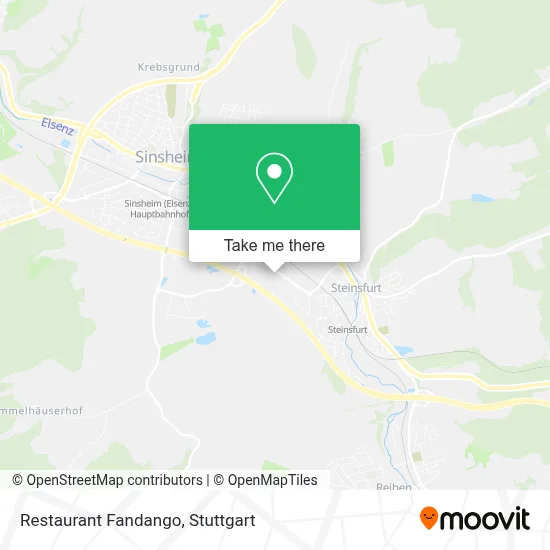 Restaurant Fandango map