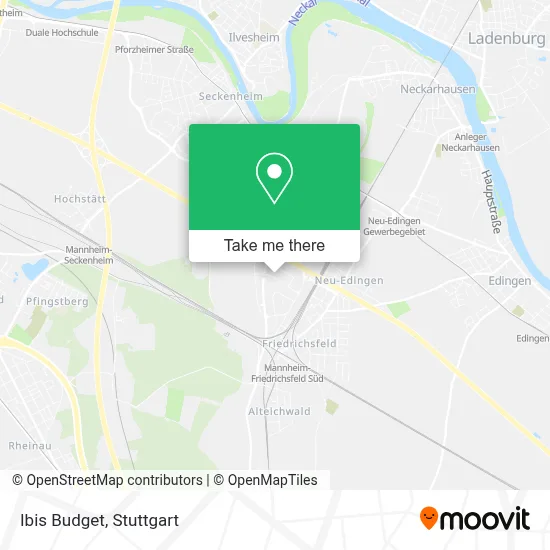 Ibis Budget map