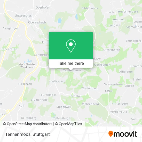 Tennenmoos map
