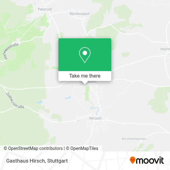 Gasthaus Hirsch map