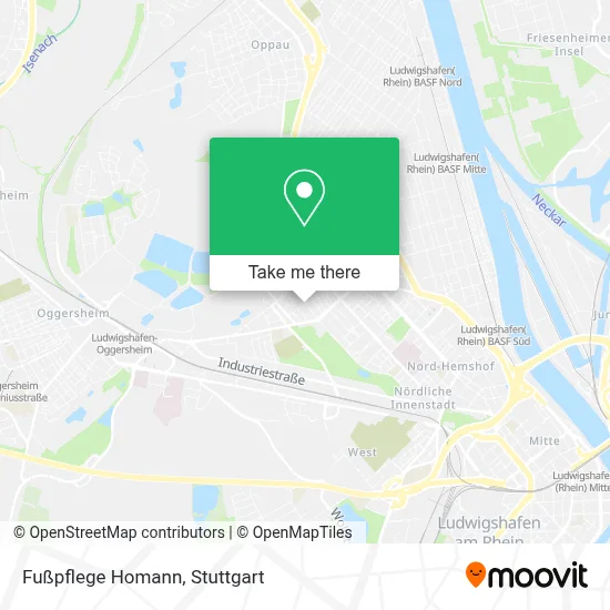 Fußpflege Homann map
