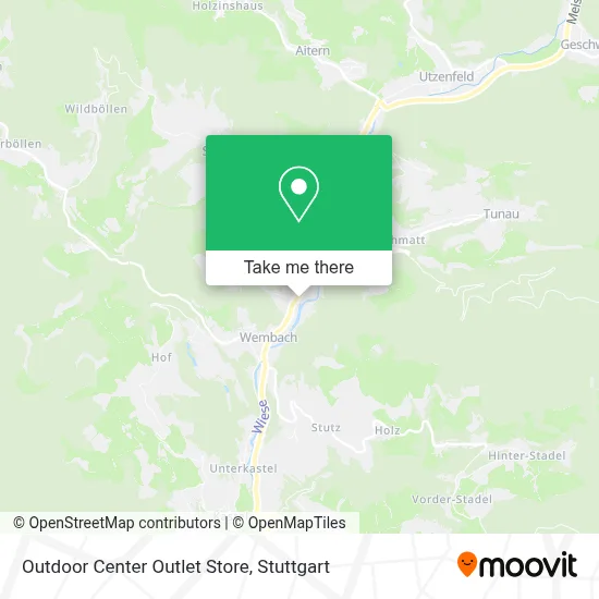 Outdoor Center Outlet Store map