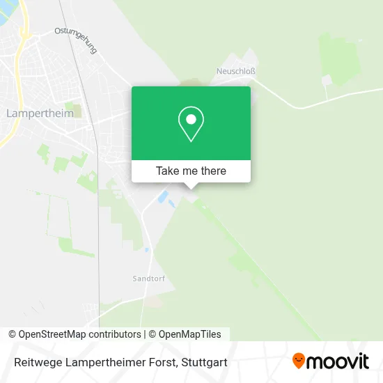 Reitwege Lampertheimer Forst map