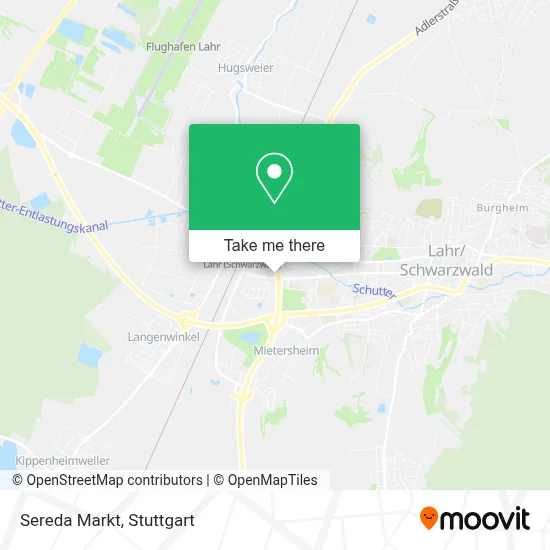 Sereda Markt map