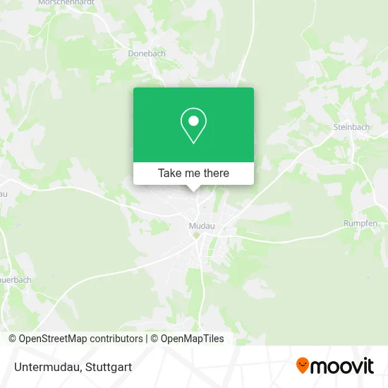 Untermudau map