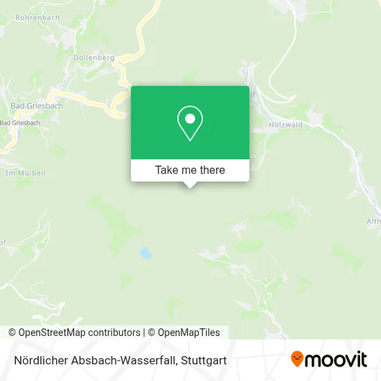 Nördlicher Absbach-Wasserfall map