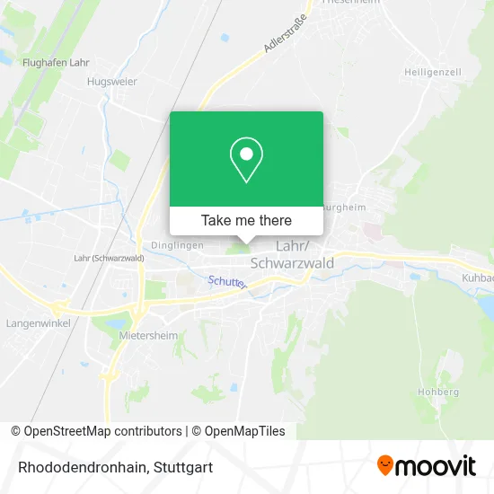 Rhododendronhain map