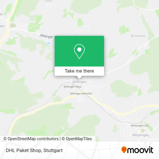 DHL Paket Shop map