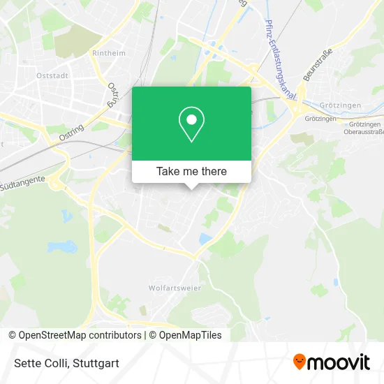 Sette Colli map