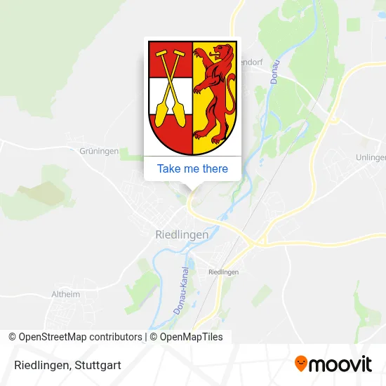 Riedlingen map