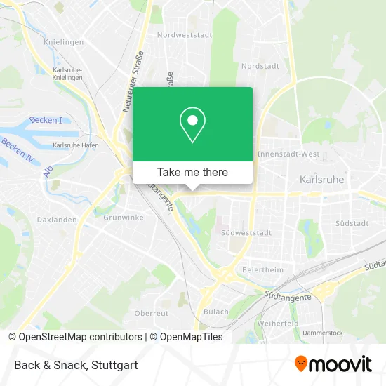 Back & Snack map