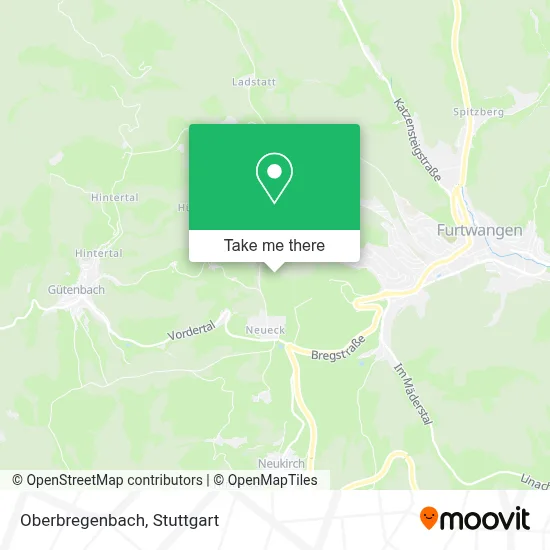 Oberbregenbach map