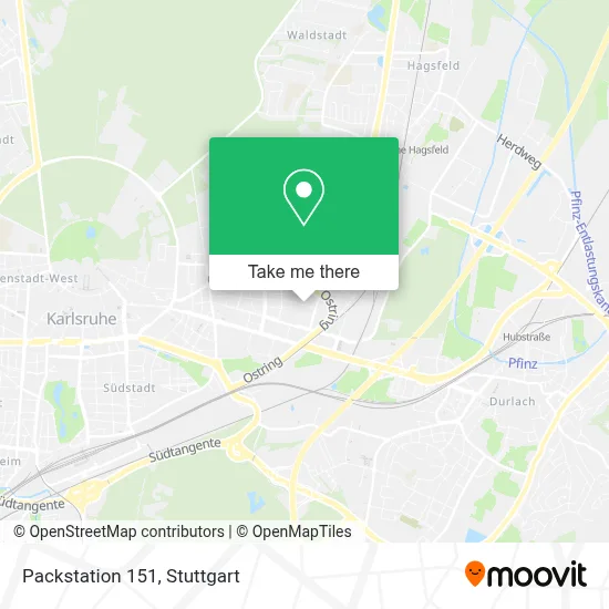 Packstation 151 map