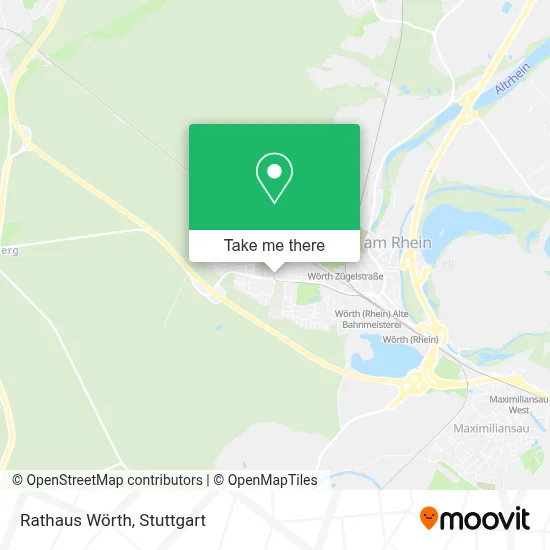 Rathaus Wörth map