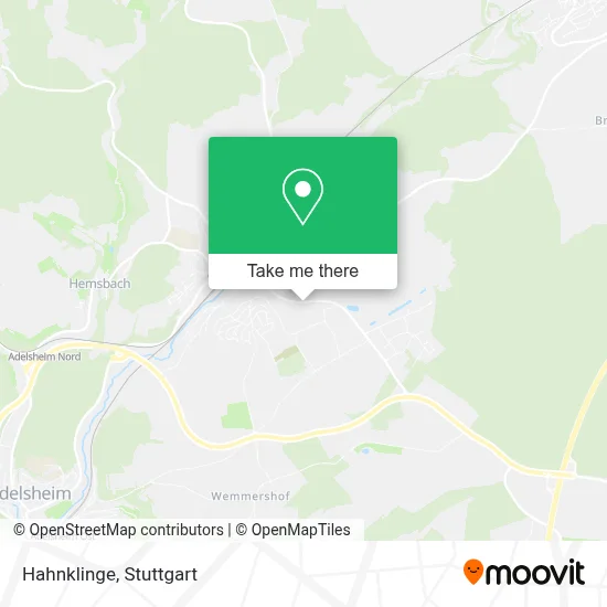 Hahnklinge map