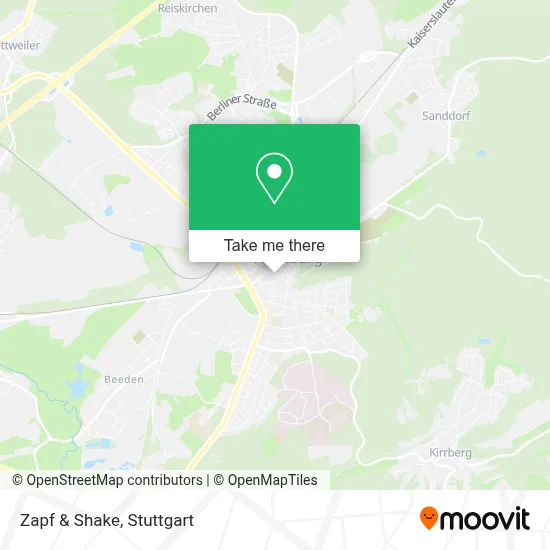 Zapf & Shake map