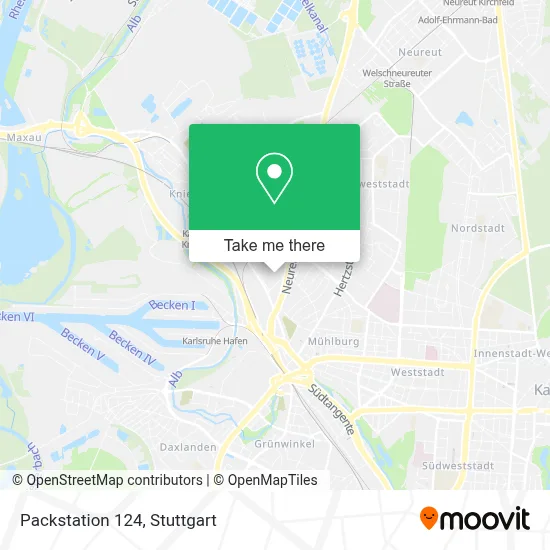 Packstation 124 map