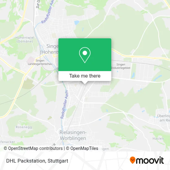 DHL Packstation map