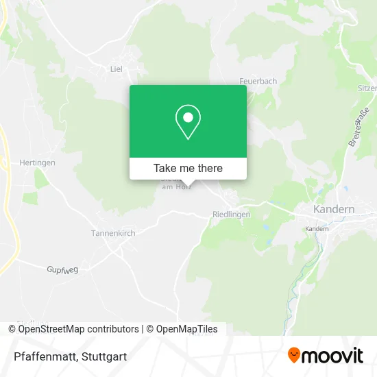 Pfaffenmatt map