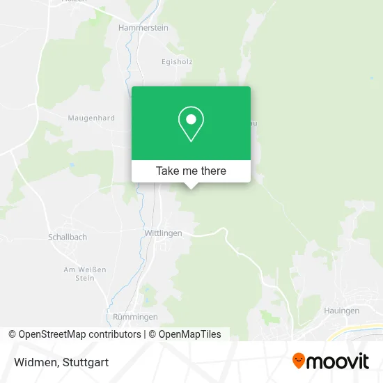 Widmen map