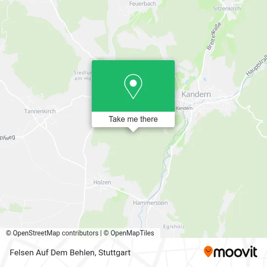 Felsen Auf Dem Behlen map