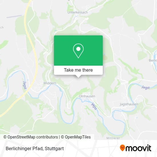Berlichinger Pfad map