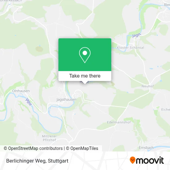 Berlichinger Weg map