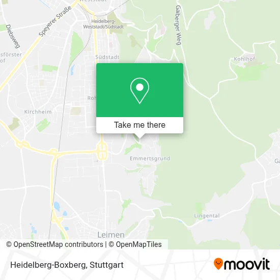 Heidelberg-Boxberg map