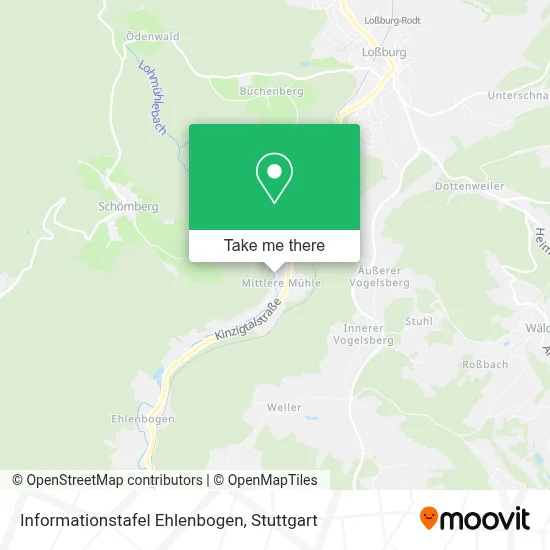 Informationstafel Ehlenbogen map