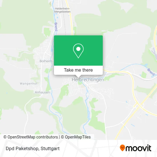 Dpd Paketshop map