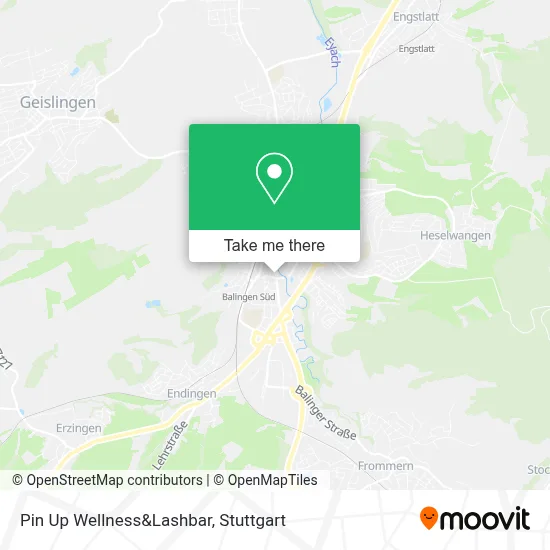 Pin Up Wellness&Lashbar map