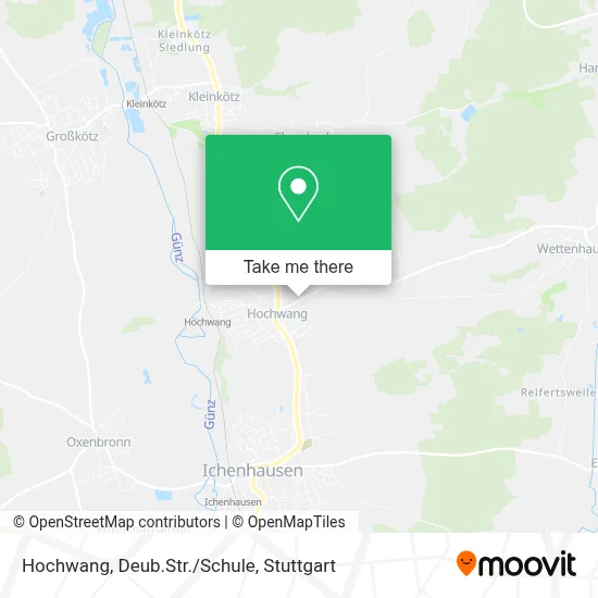 Hochwang, Deub.Str./Schule map