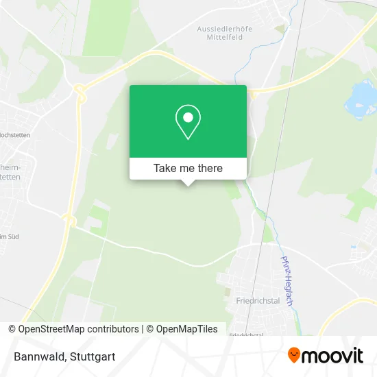 Bannwald map