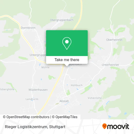Rieger Logistikzentrum map