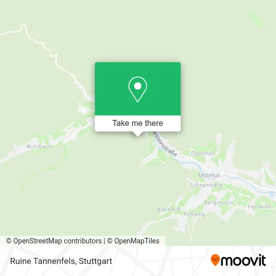 Ruine Tannenfels map