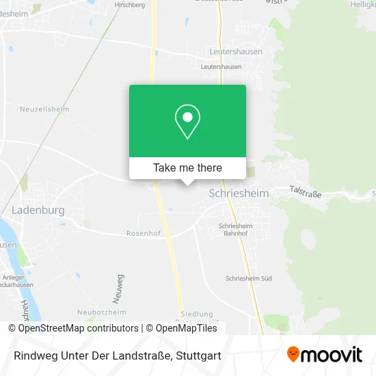 Rindweg Unter Der Landstraße map