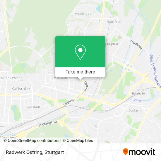 Radwerk Ostring map