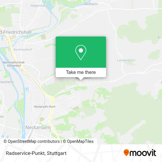 Radservice-Punkt map