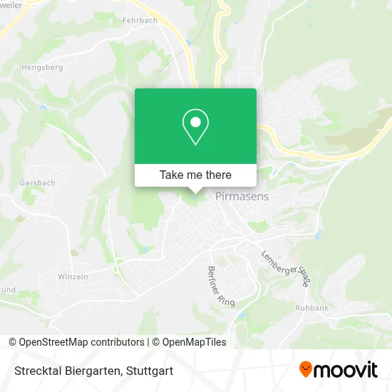Strecktal Biergarten map