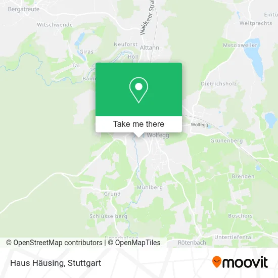 Haus Häusing map