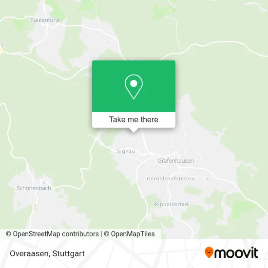 Overaasen map
