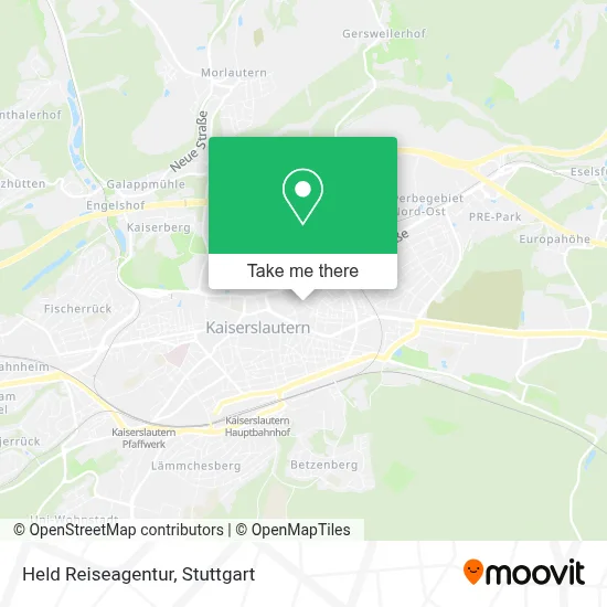 Held Reiseagentur map